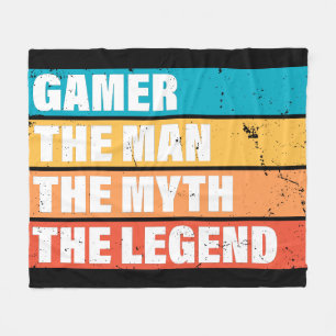 Gamer. The Man. The Myth. The Legend. Fleece Blanket