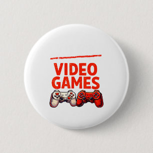 Gamer Valentine V Is For Video Games Valentines Da 2 Inch Round Button