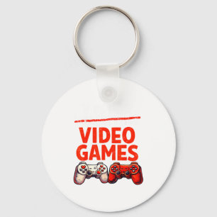 Gamer Valentine V Is For Video Games Valentines Da Keychain