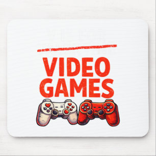 Gamer Valentine V Is For Video Games Valentines Da Mouse Pad