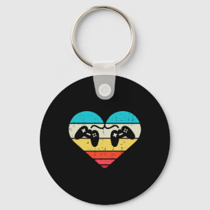 Gamer Valentines Day Men Boys Girl Kids Teen Gamin Keychain