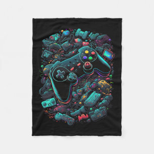 Gamer Video Game Controller 13 Fleece Blanket