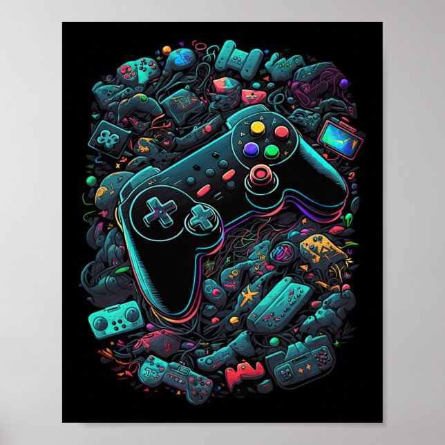 Gamer Video Game Controller 13  Poster (Front)
