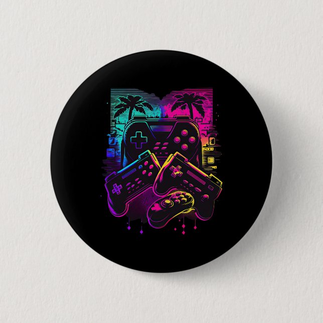 Gamer Video Game Controller 16  2 Inch Round Button (Front)