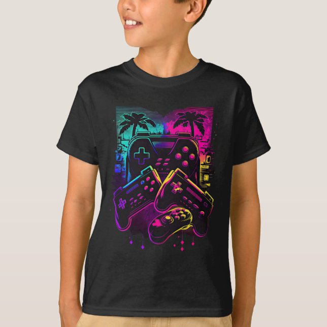 Gamer Video Game Controller 16  T-Shirt (Front)