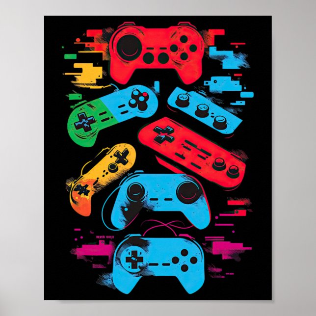 Gamer Video Game Controller 18  Poster (Front)