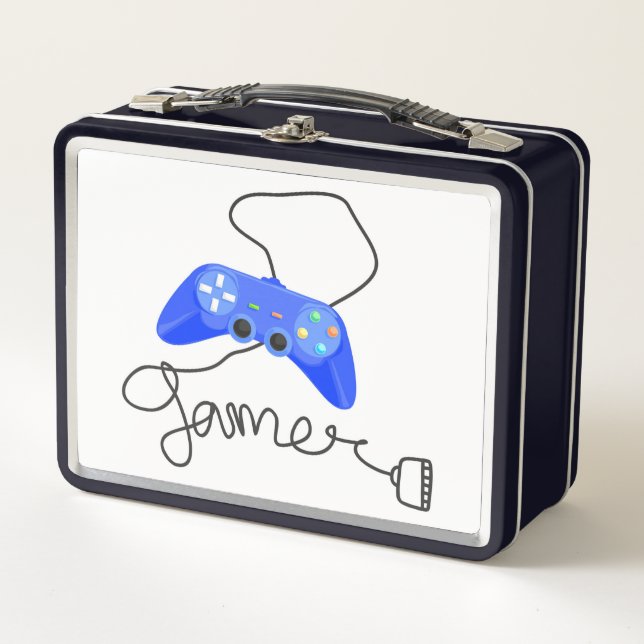  Gamer Video Game Controller  Metal Lunch Box (Front)
