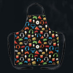Gamer Video Game Snack Party Gaming Pattern Apron<br><div class="desc">Video game snack pattern party gaming pattern all over print apron.</div>