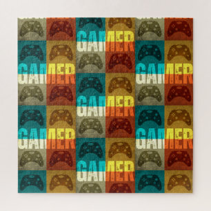 GAMER VINTAGE VIDEO GAME CONTROLLER JIGSAW PUZZLE