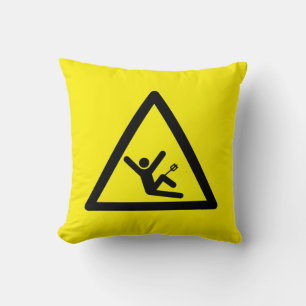 Gamer Warning Throw Pillow