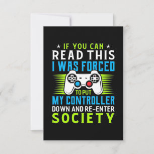 Gamer Was Forced To Put My Controller Thank You Card