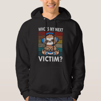 Gamer Who Is My Next Victim Controller Console Kid Hoodie