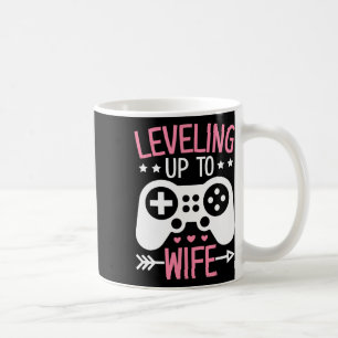 Gamer Wife Mom Levelling Up To Wife Gaming Bride A Coffee Mug