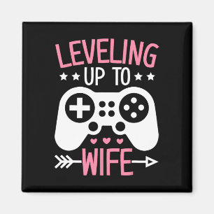 Gamer Wife Mom Levelling Up To Wife Gaming Bride A Magnet