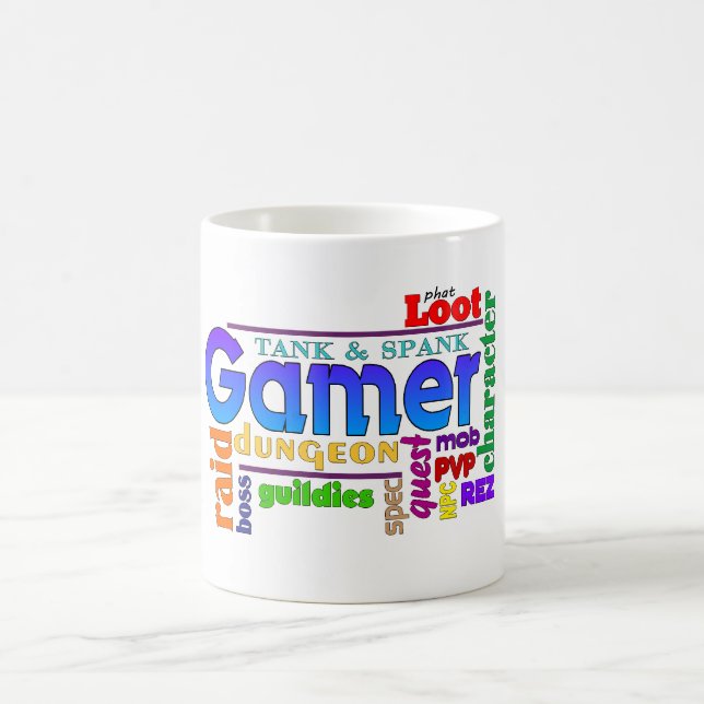 Gamer Word Art Mug (Center)