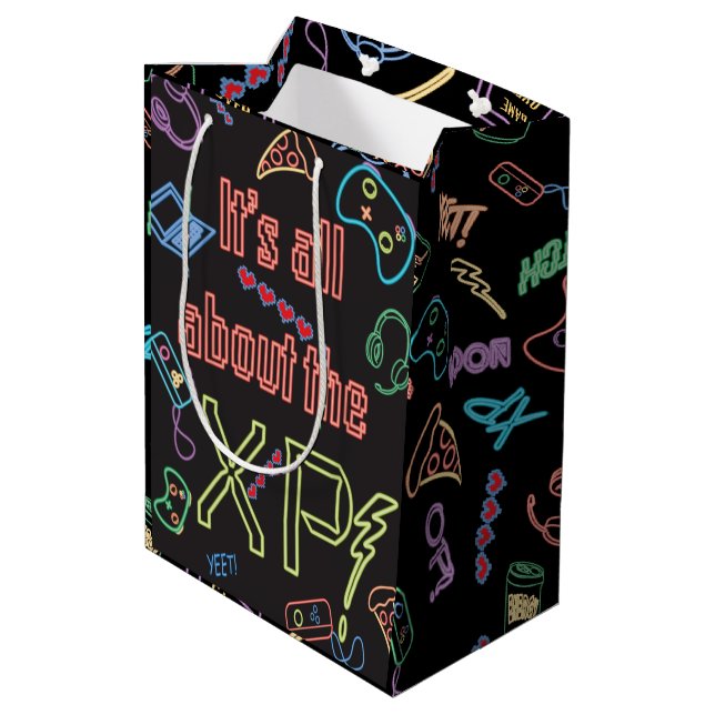Gamer XP Medium Gift Bag (Back Angled)