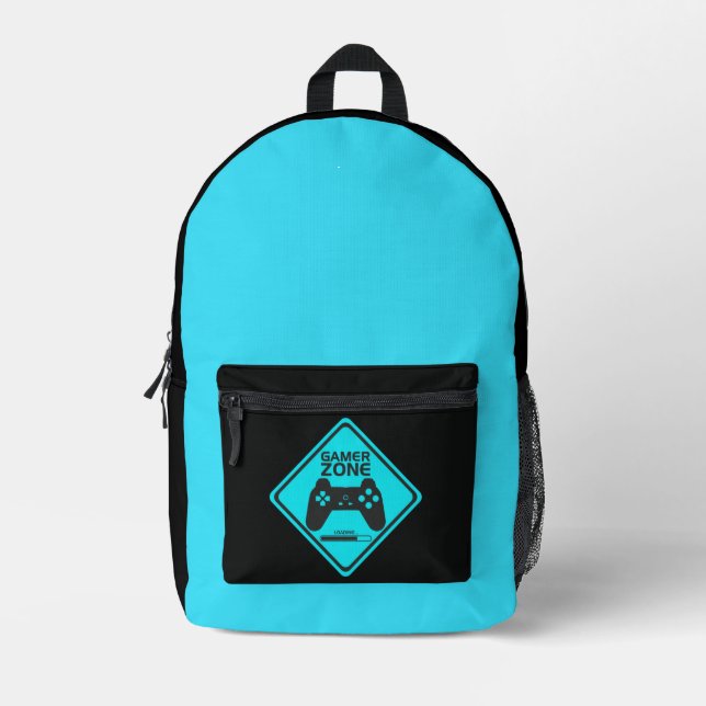 Gamer Zone Design BackPack Bag (Front)