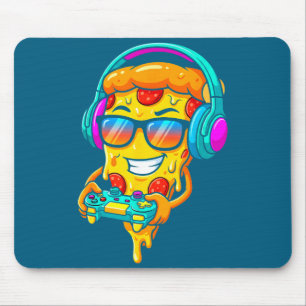 Gamer Zza Slice Video Gaming Boy Enthusiast Gamer Mouse Pad