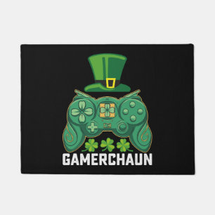 Gamerchaun Gamer Gaming Games St Patrick's Day Doormat