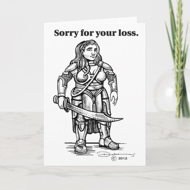 Gamer's Condolences Card (Front)
