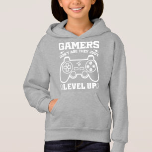 Gamers Don't Age They just Level Up Birthday Gamer