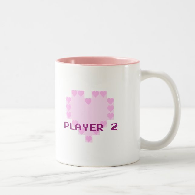Gamers in Love - Player 2 Two-Tone Coffee Mug (Right)