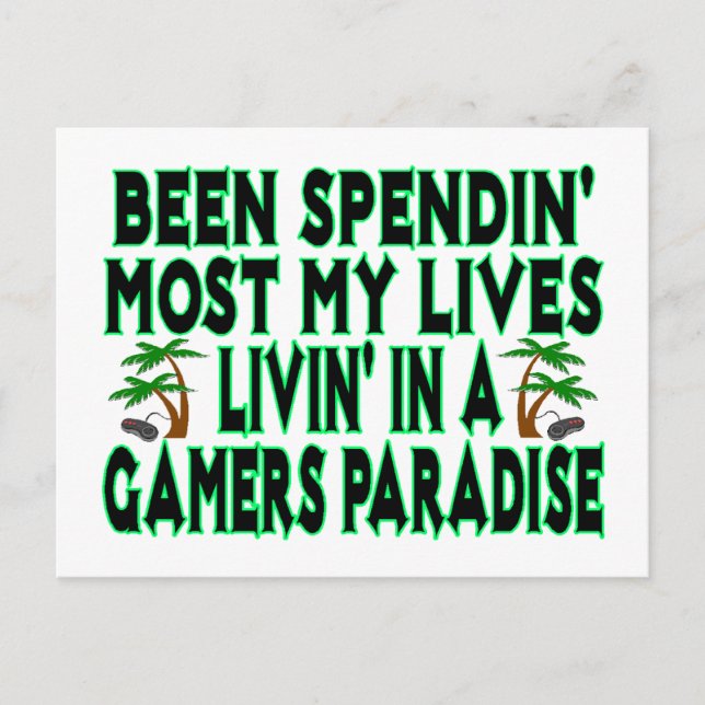 Gamers Paradise Postcard (Front)