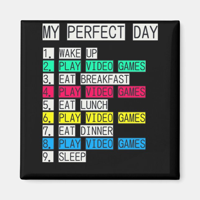 Gamers Perfect Day Magnet (Front)