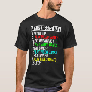Gamer's Perfect Day Tee - Play Video Games