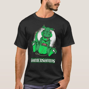 Gamersaurus  Gamer Gaming Dinosaur  Pun  Dinosaurs T-Shirt
