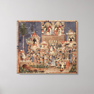 Games and entertainment of the Trojans Canvas Print