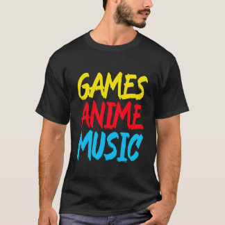 Games Anime Music family T-Shirt