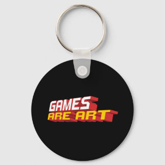 Games Are Art Keychain