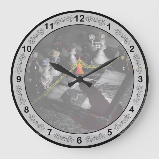 Games - Chess - It's only a Game Large Clock (Front)