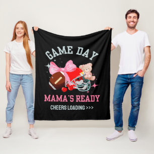 GAME'S DAY MAMA'S READY Football Mom Fleece Blanket