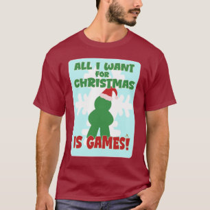 Games For Christmas Fun Holiday Slogan Art T-Shirt