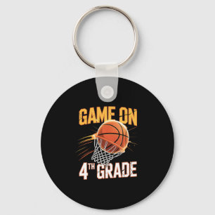 Games On 4th Grade Sketll First Day Of School Keychain