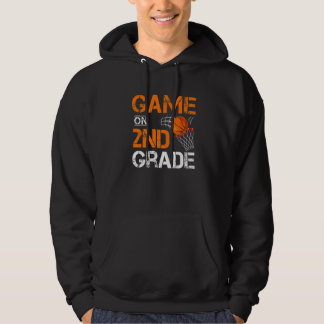 Games On Second Grade Basketball First Day Of Scho Hoodie
