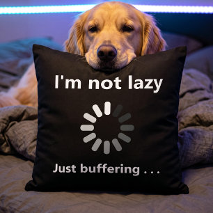 Games Room Decor Customizable Slow WiFi Quote Throw Pillow