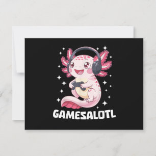 Gamesalotl Axolotl Gaming Invitation
