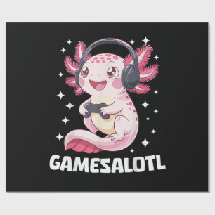 Gamesalotl Axolotl Gaming  Wrapping Paper