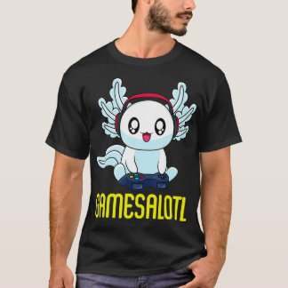 Gamesalotl Gamesolotl Gaming Axolotl Playsalotl T-Shirt