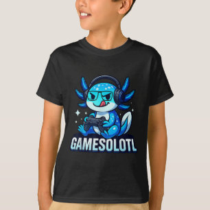 Gamesolotl Axolotl Fish Gamer Gaming Anime Video G T-Shirt