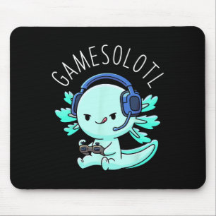 Gamesolotl Axolotl Gamer Anime Gifts Kawaii Boys G Mouse Pad
