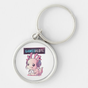 Gamesolotl - Axolotl Gamer Keychain