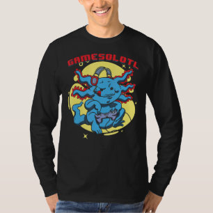 Gamesolotl Axolotl Gaming Pastel Goth For Pc Video T-Shirt