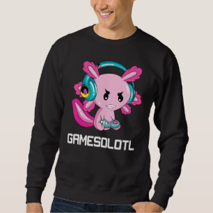 Gamesolotl Axolotl Kids Boys Toddler Video Gamer Sweatshirt