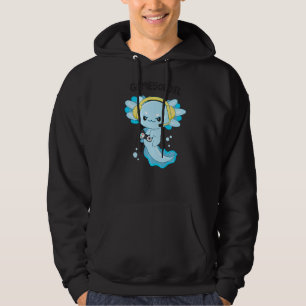 Gamesolotl Gamer Axolotl Playing Video Games Gamin Hoodie