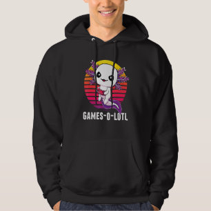 Gamesolotl Gamer Axolotl Video Games Salamander Hoodie