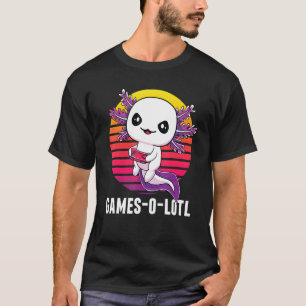 Gamesolotl Gamer Axolotl Video Games  Salamander T-Shirt